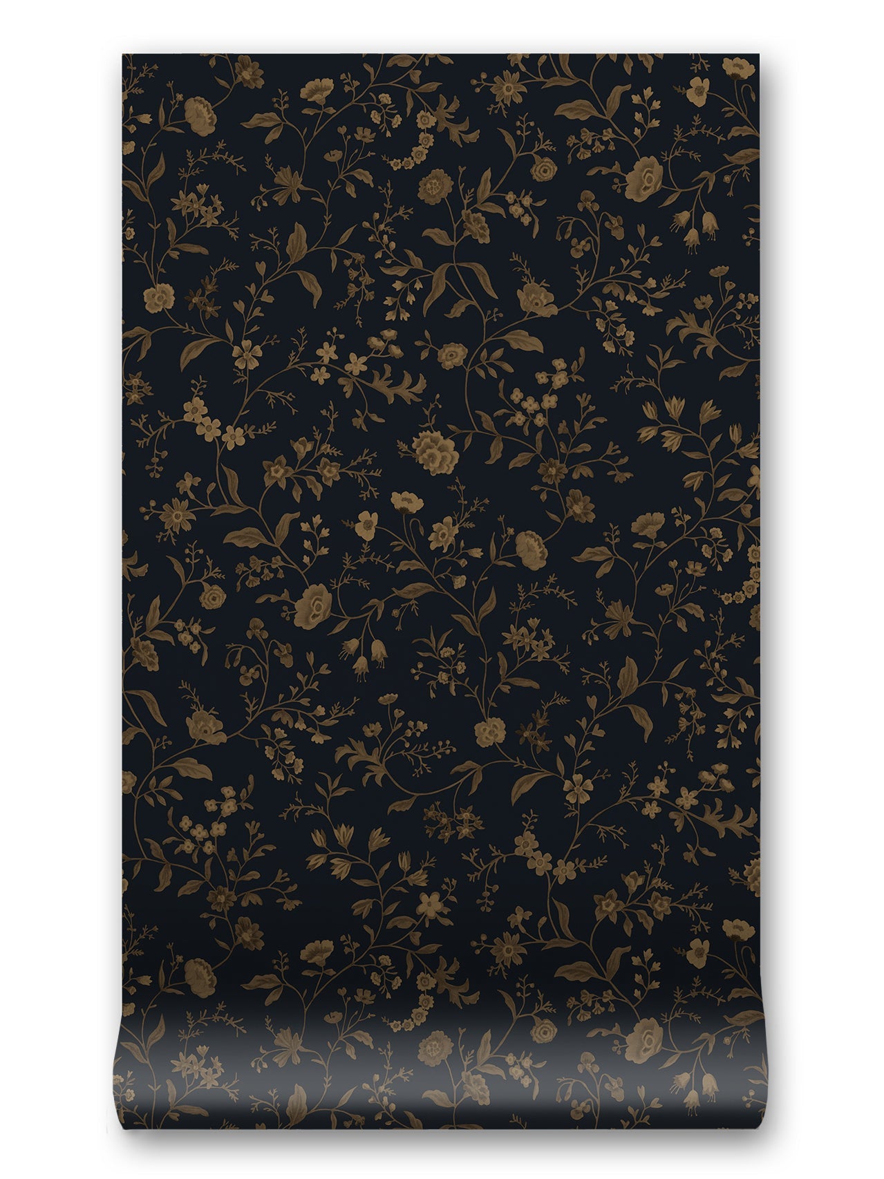Primavera Wallpaper in Blue Depths by Papier, third view