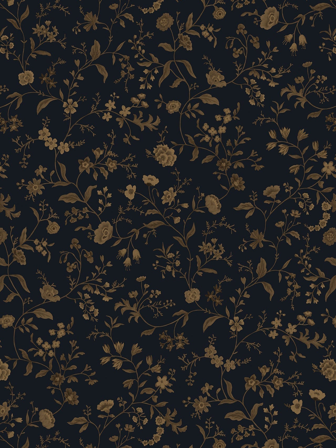 Primavera Wallpaper in Blue Depths by Papier