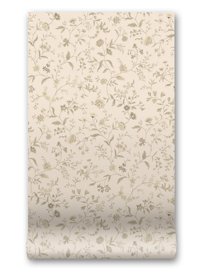 Loom Primavera  Wallpaper in Meringue