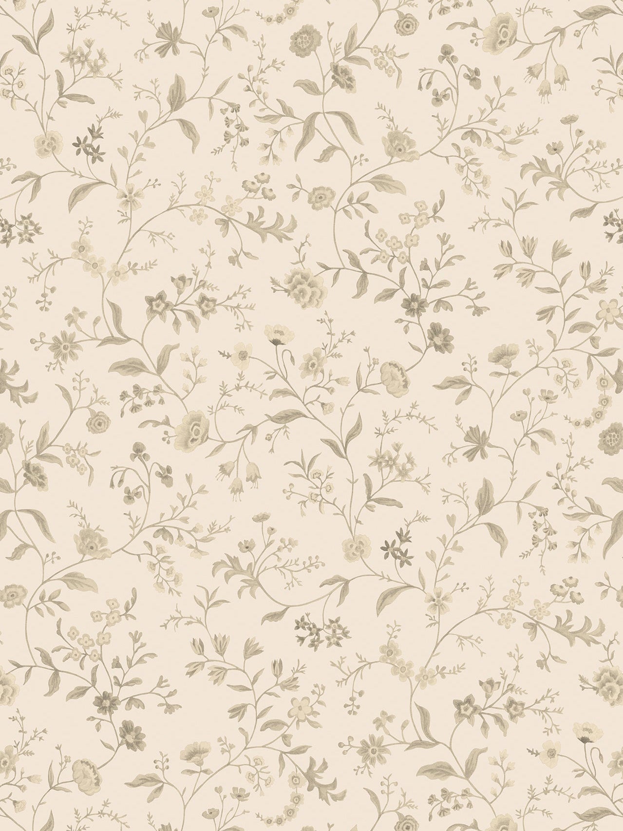 Primavera Wallpaper in Meringue by Papier