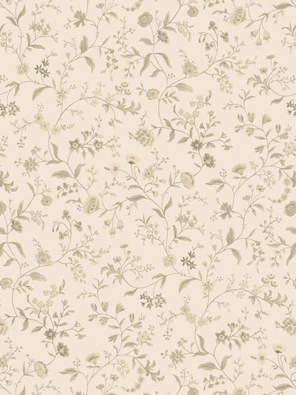 Primavera Wallpaper in Meringue by Papier