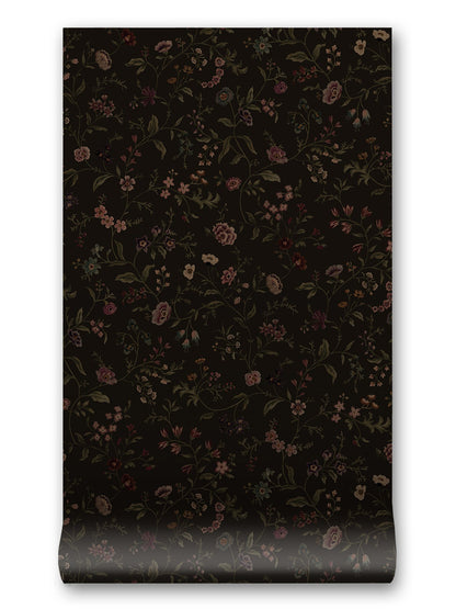 Loom Primavera  Wallpaper in Midnight