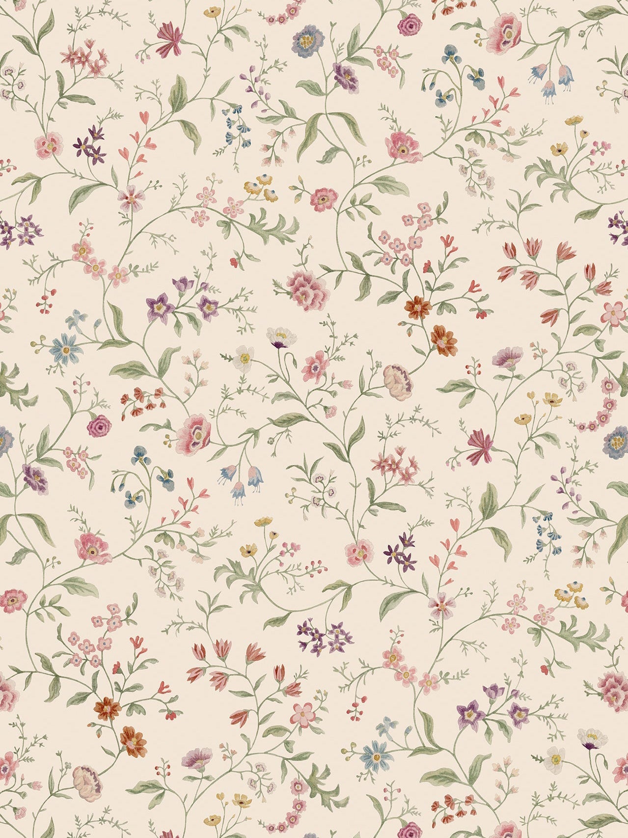 Primavera Wallpaper in Sesame by Papier