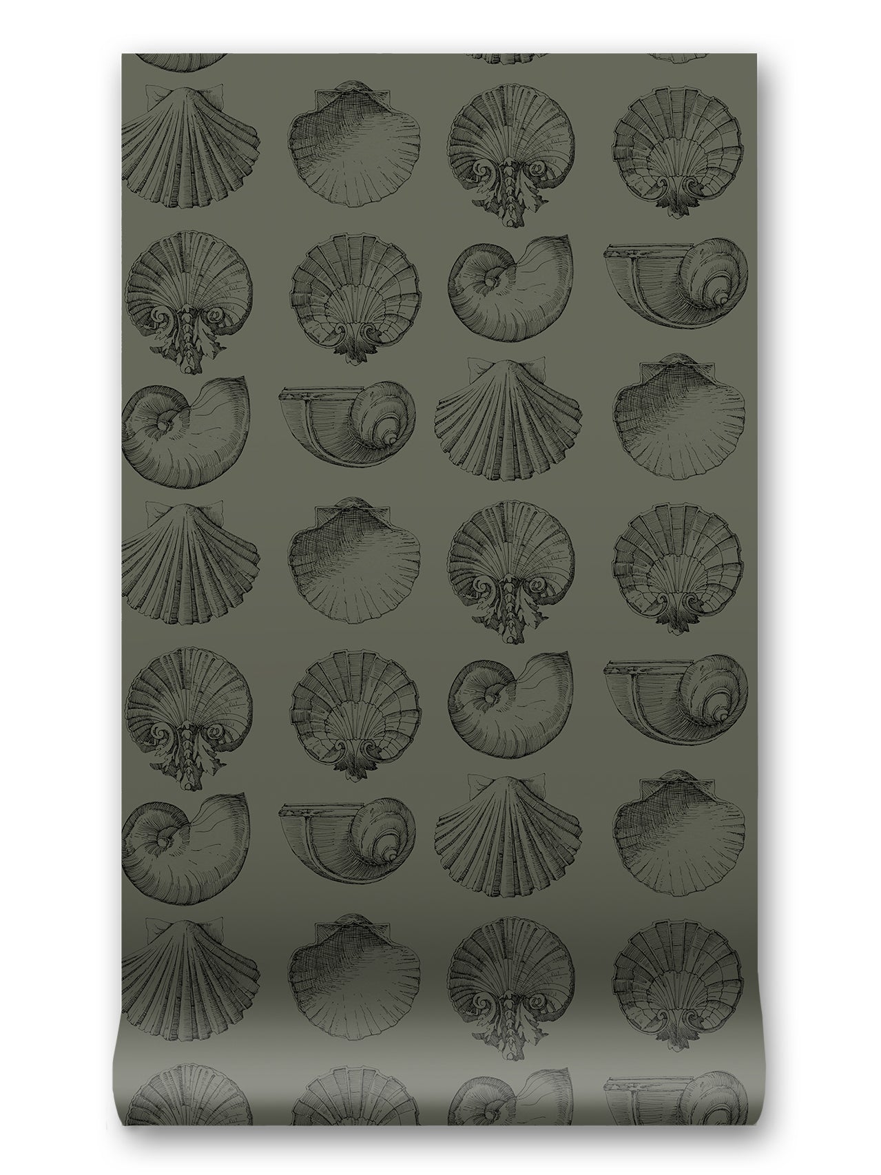 Salvador Wallpaper in Moss by Papier, third view