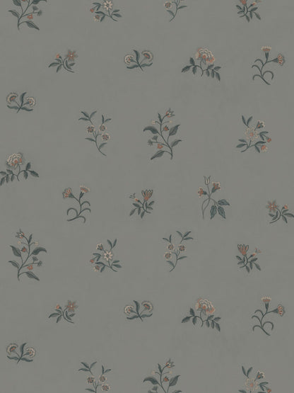 Lovers Bloom Wallpaper in Moody Haze