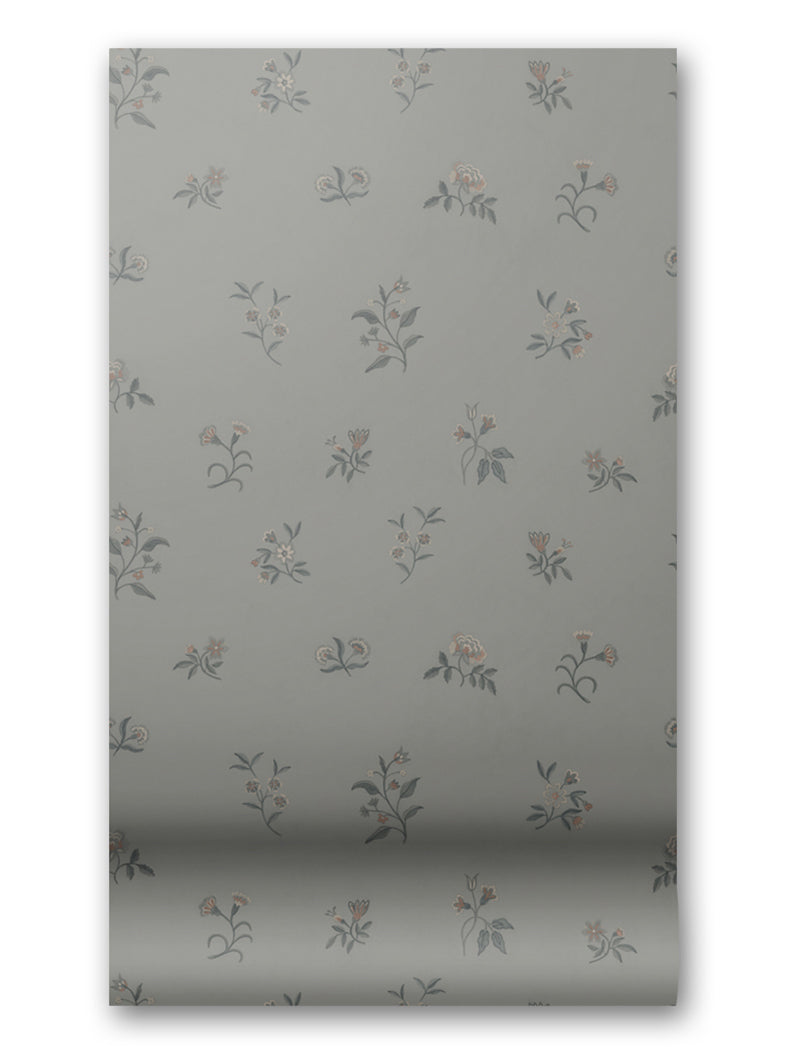 Lovers Bloom Wallpaper in Moody Haze by Papier, third view