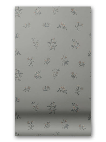 Lovers Bloom Wallpaper in Moody Haze