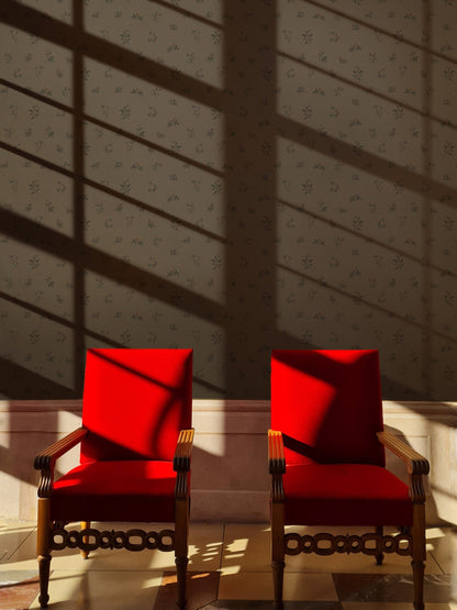 Lovers Bloom Wallpaper in Moody Haze by Papier, fifth view