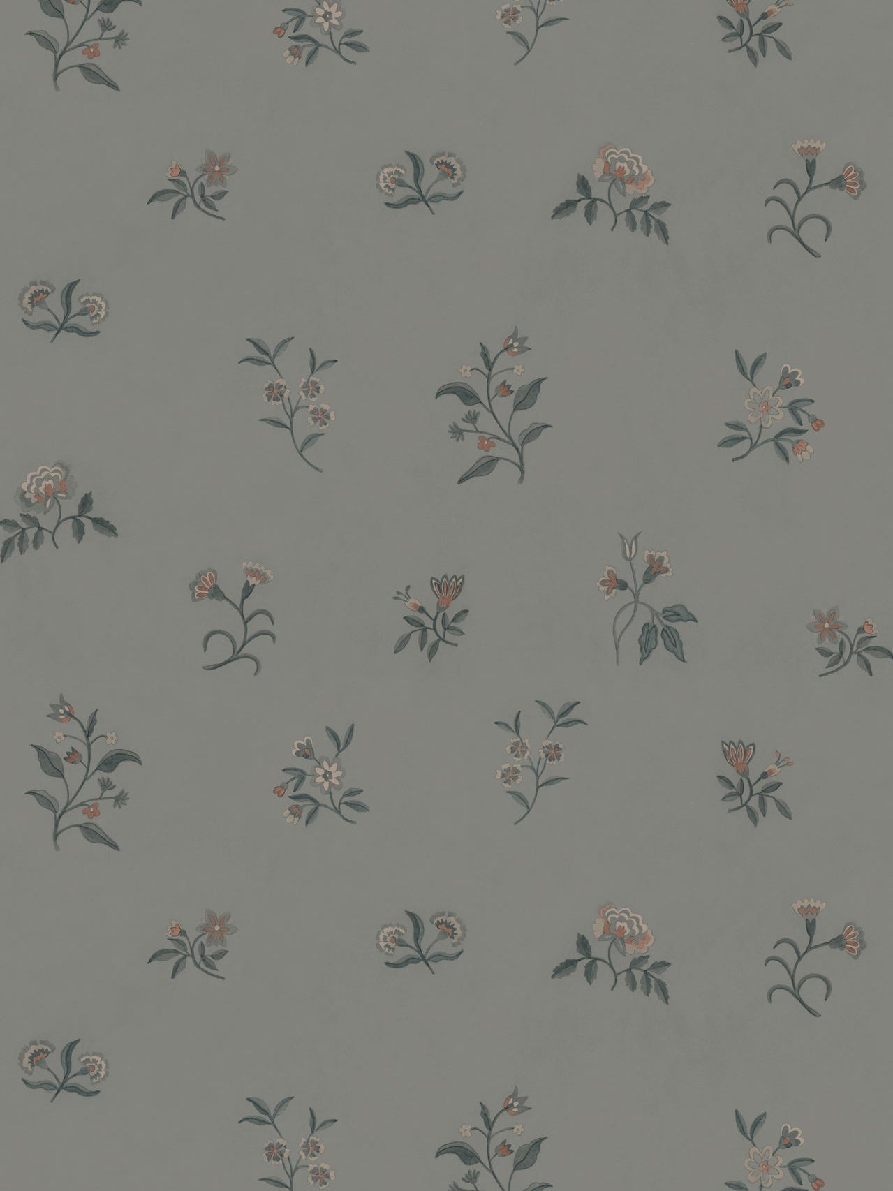 Lovers Bloom Wallpaper in Moody Haze by Papier