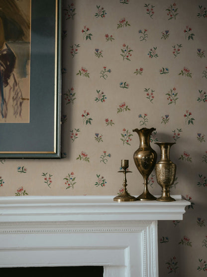 Lovers Bloom Wallpaper in Pink Quartz by Papier, fourth view