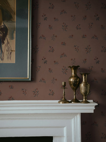 Lovers Bloom Wallpaper in Sugar Honey by Papier, fourth view