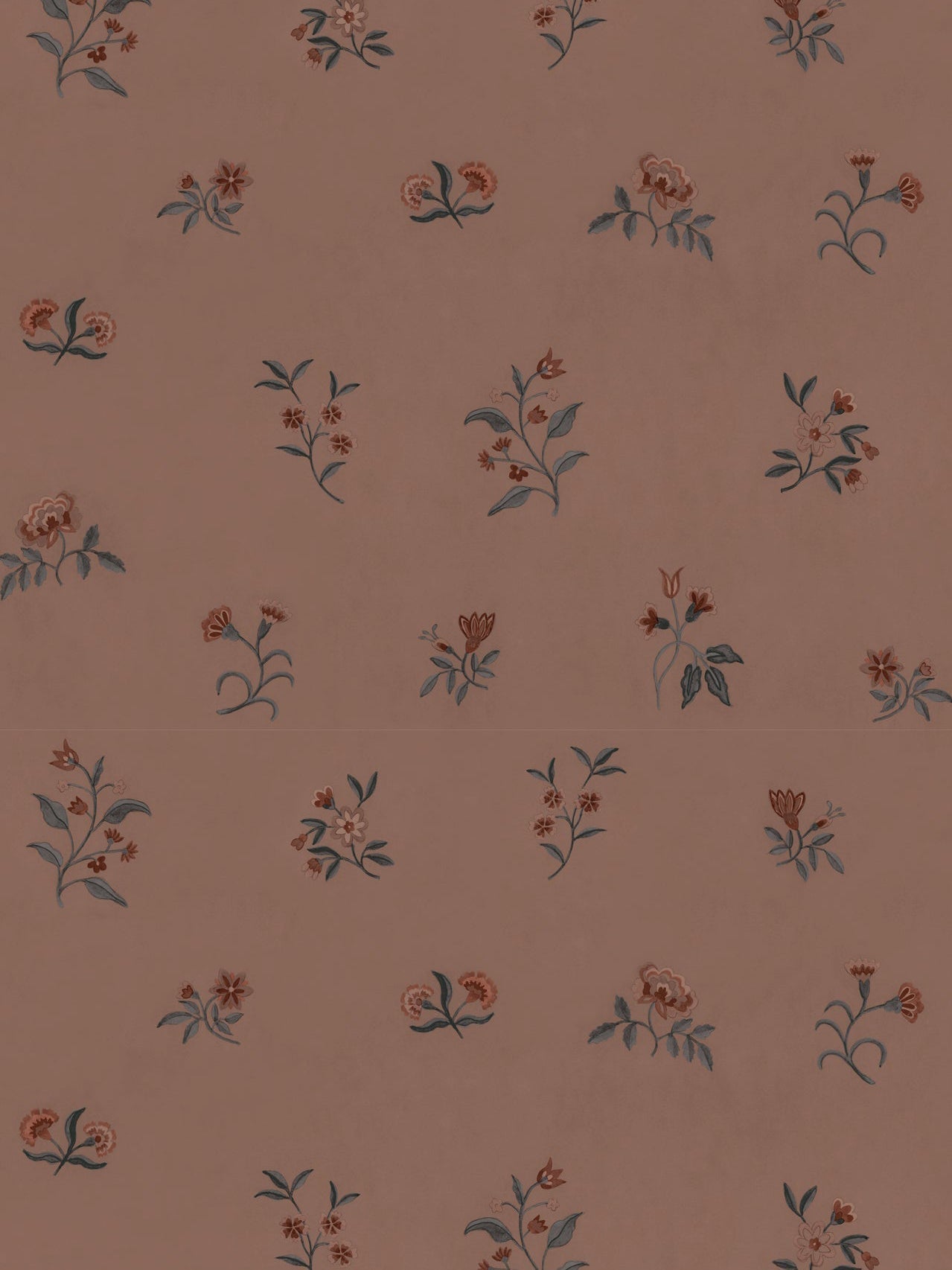 Lovers Bloom Wallpaper in Sugar Honey by Papier