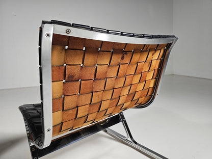 Pair of Luar Lounge Chairs by Ross Littell for ICF De Padova, 1960s Armchair