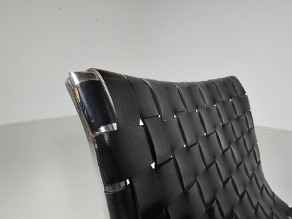 Pair of Luar Lounge Chairs by Ross Littell for ICF De Padova, 1960s Armchair