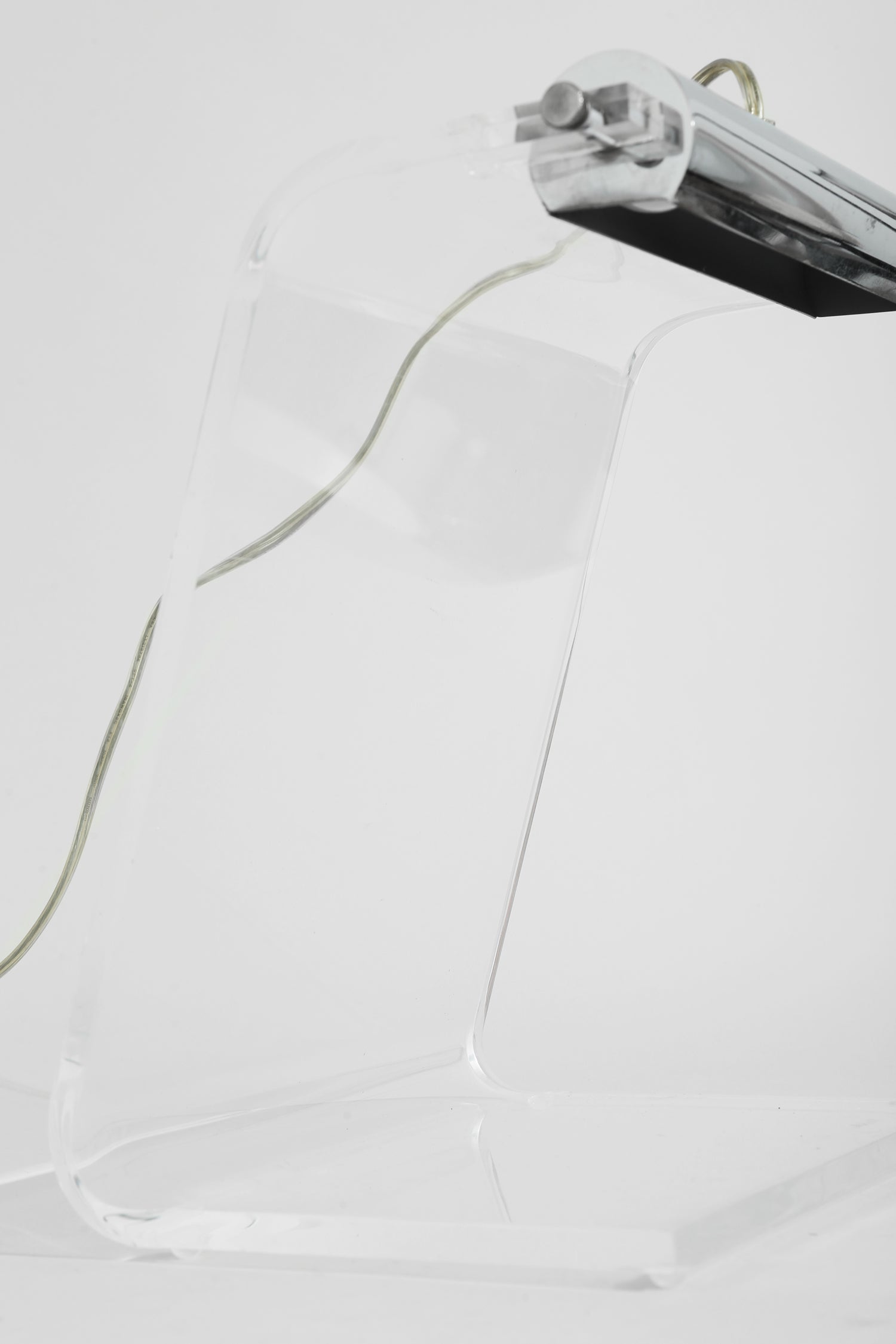 Lucite and Chrome Table Lamp Table Lamps