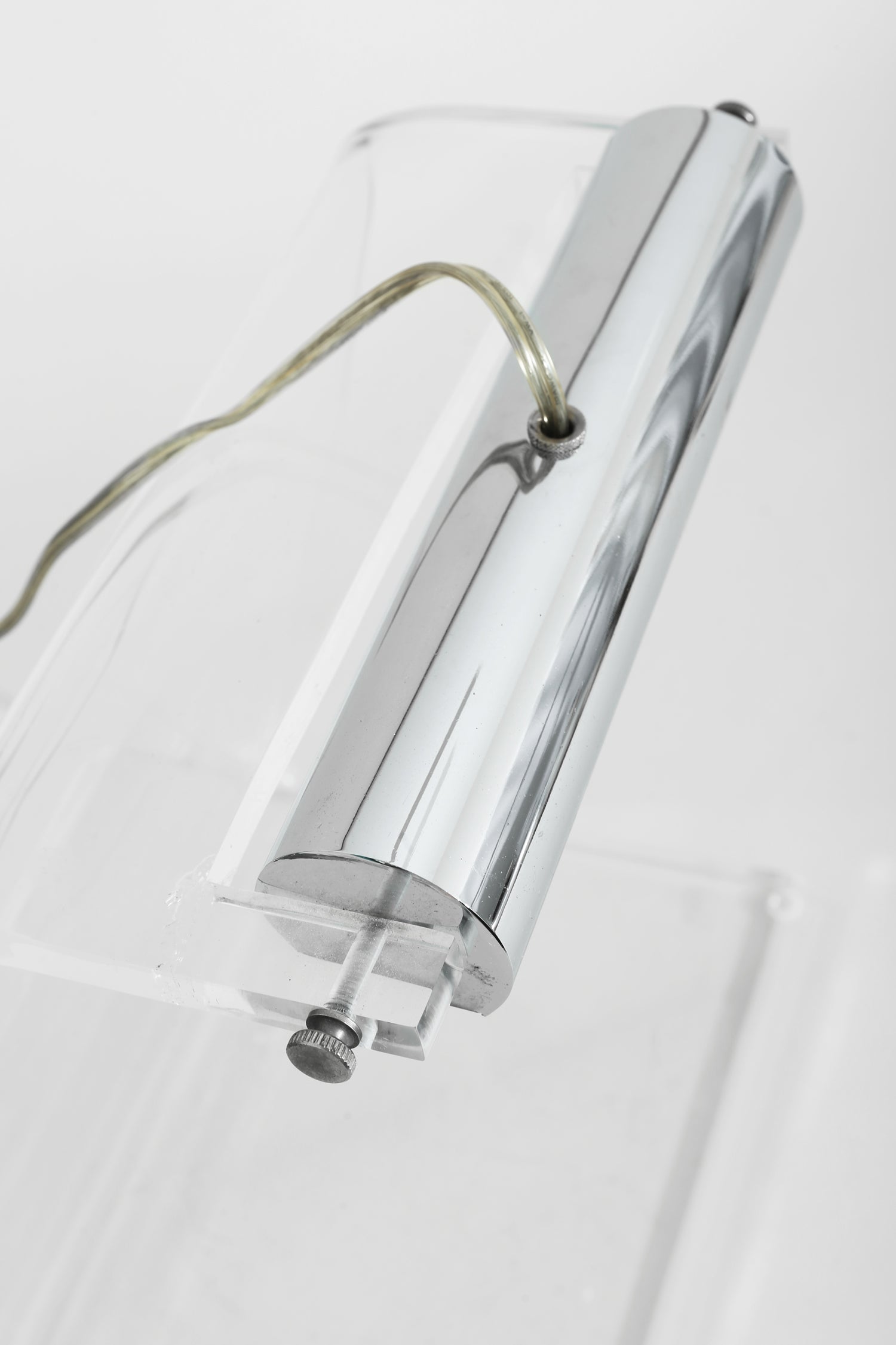 Lucite and Chrome Table Lamp Table Lamps
