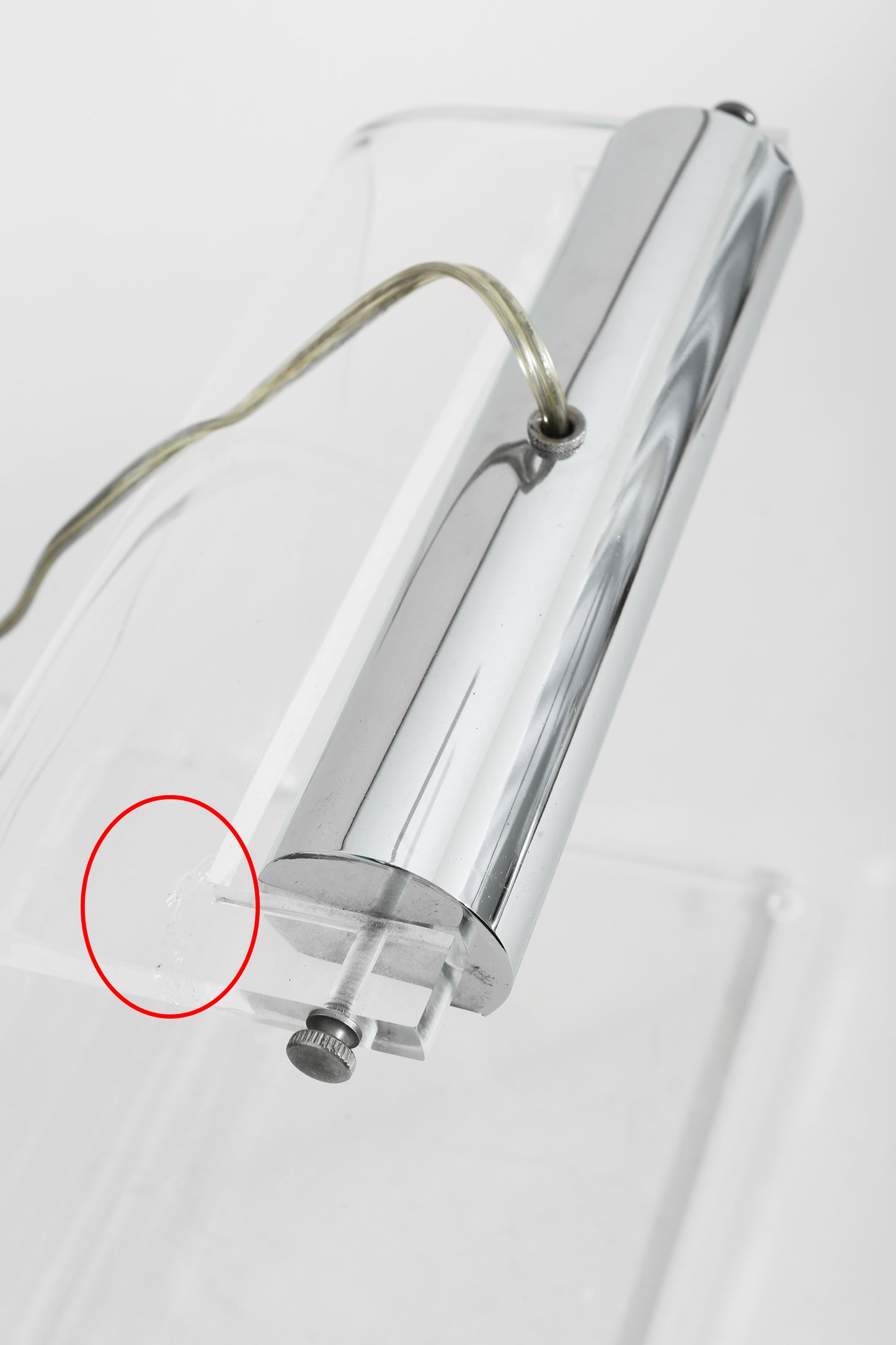 Lucite and Chrome Table Lamp Table Lamps