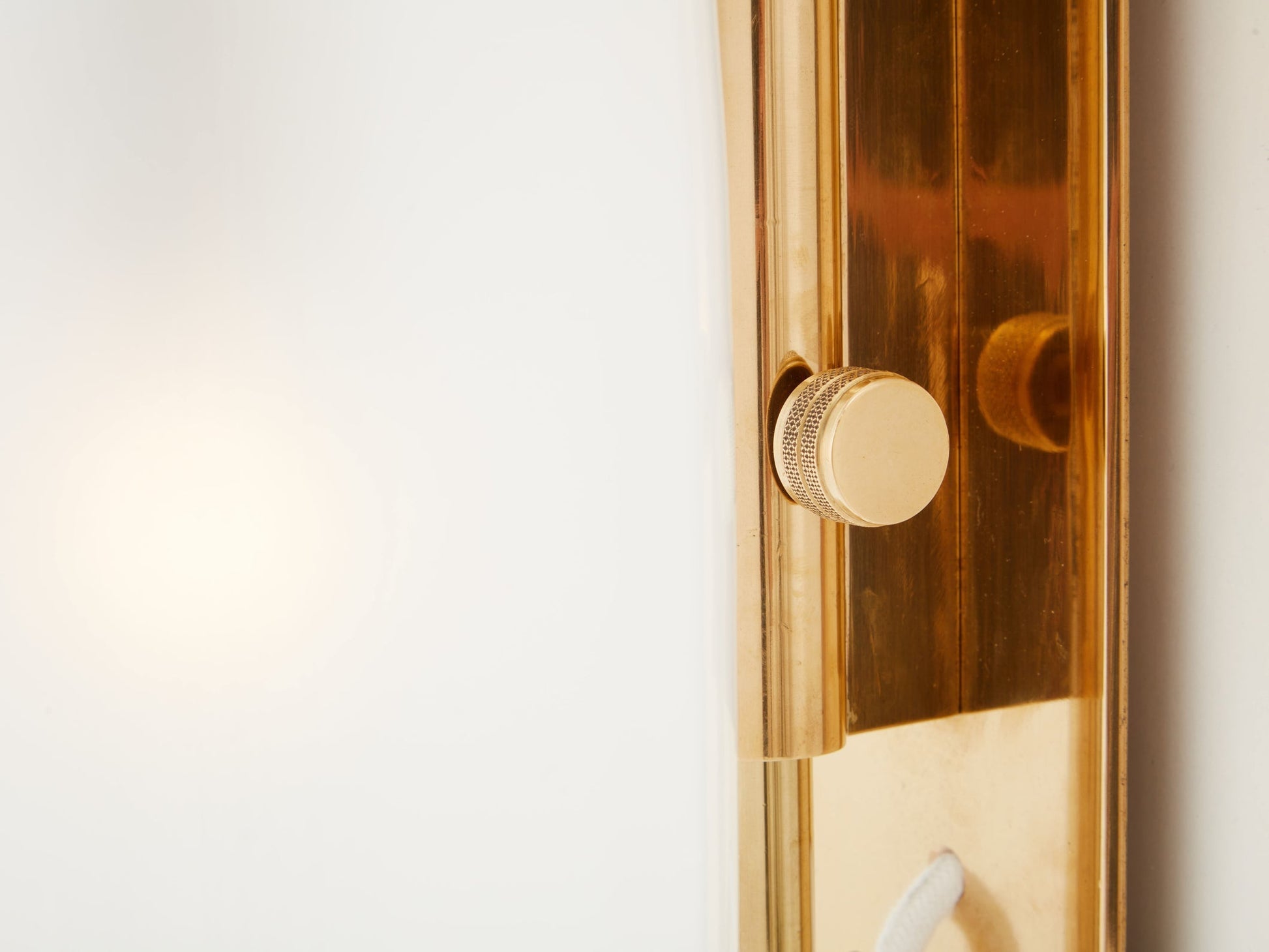 Luigi Caccia Dominioni Original LP10 Brass Opaline Wall Lights 1965 Sconces