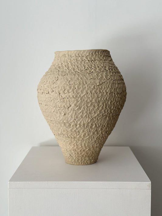 M23 Textured Natural Vase No. 7 by Maku Ceramics Vases