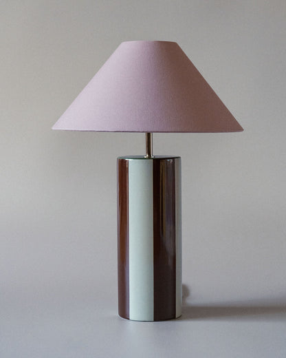 Lampe de table Ombrellina en Chicorée Café et Teinte Verte