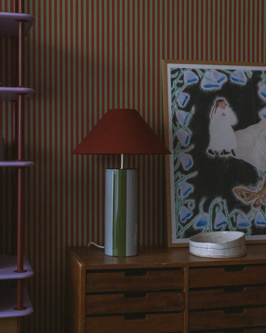 Ombrellina Table Lamp in Olive & Plein Air