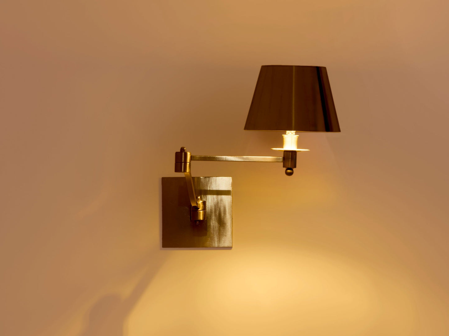 Maison Charles Single Brushed Steel Adjustable Swing-Arm Sconce 1960s Sconces