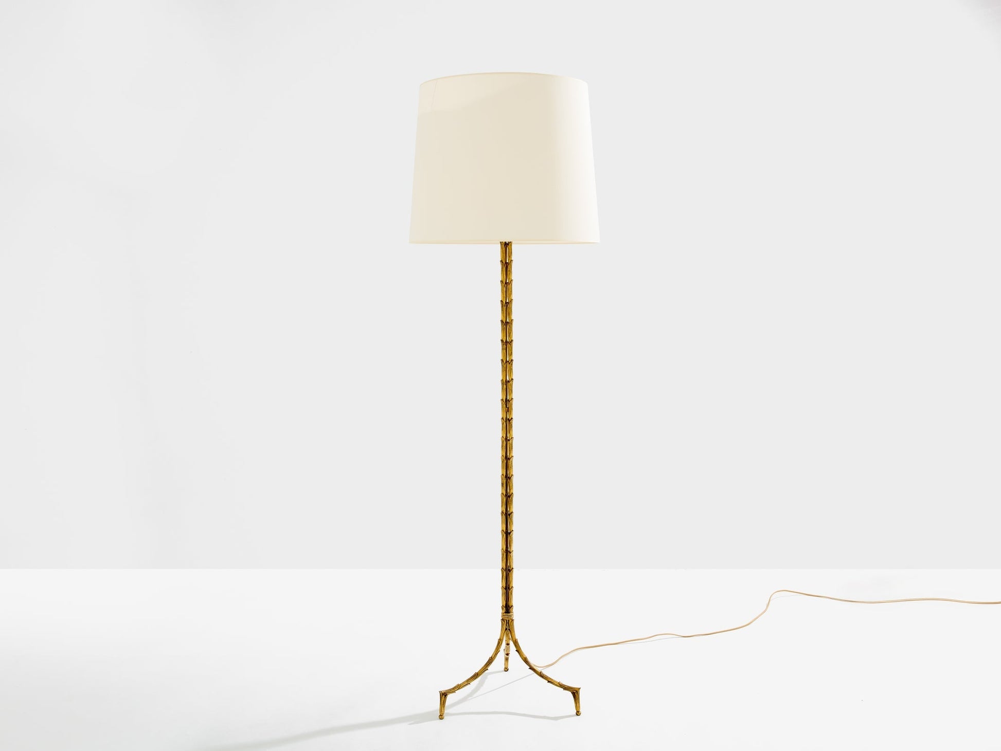 Maison Jansen Foliage Gilt Bronze Floor Lamp 1950s Floor Lamps