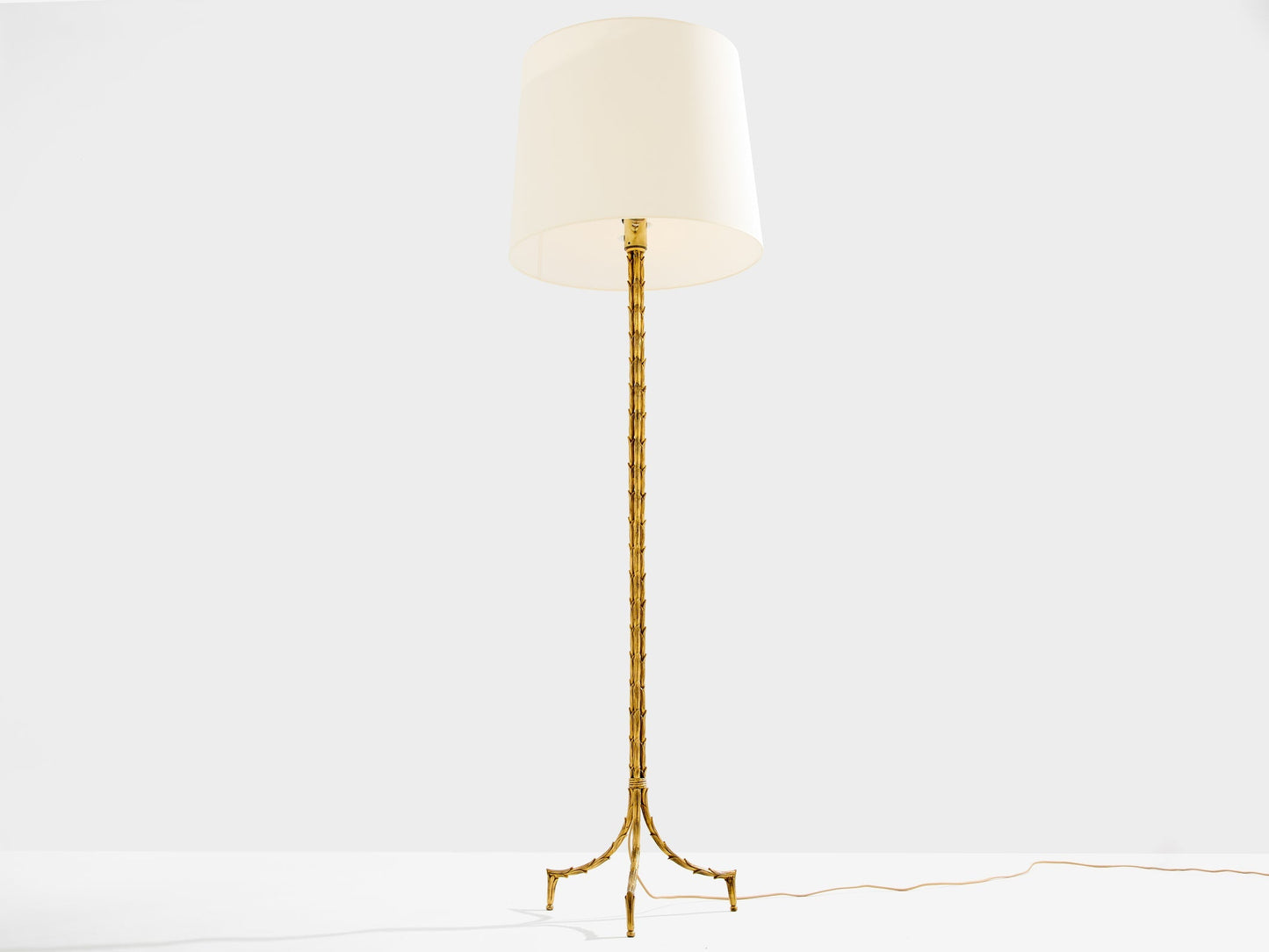 Maison Jansen Foliage Gilt Bronze Floor Lamp 1950s Floor Lamps