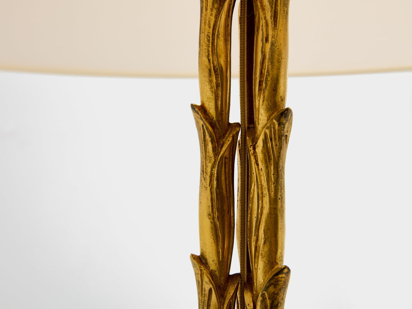 Maison Jansen Foliage Gilt Bronze Floor Lamp 1950s Floor Lamps