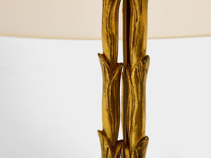 Maison Jansen Foliage Gilt Bronze Floor Lamp 1950s Floor Lamps