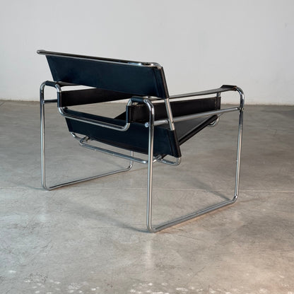 Marcel Breuer Wassily Chair for Gavina, Bauhaus Icon in Leather, 1960s Chairs