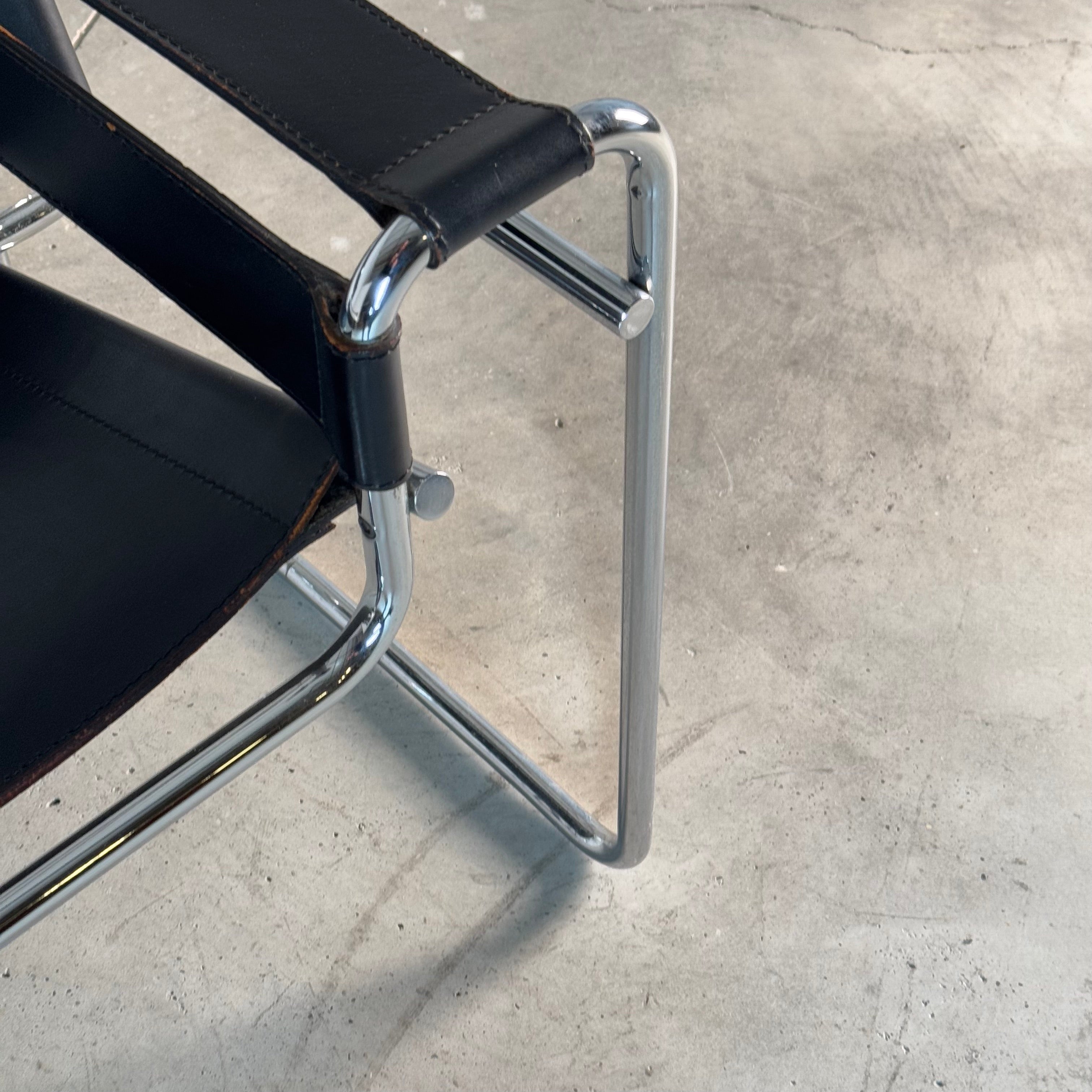 Marcel Breuer Wassily Chair for Gavina, Bauhaus Icon in Leather