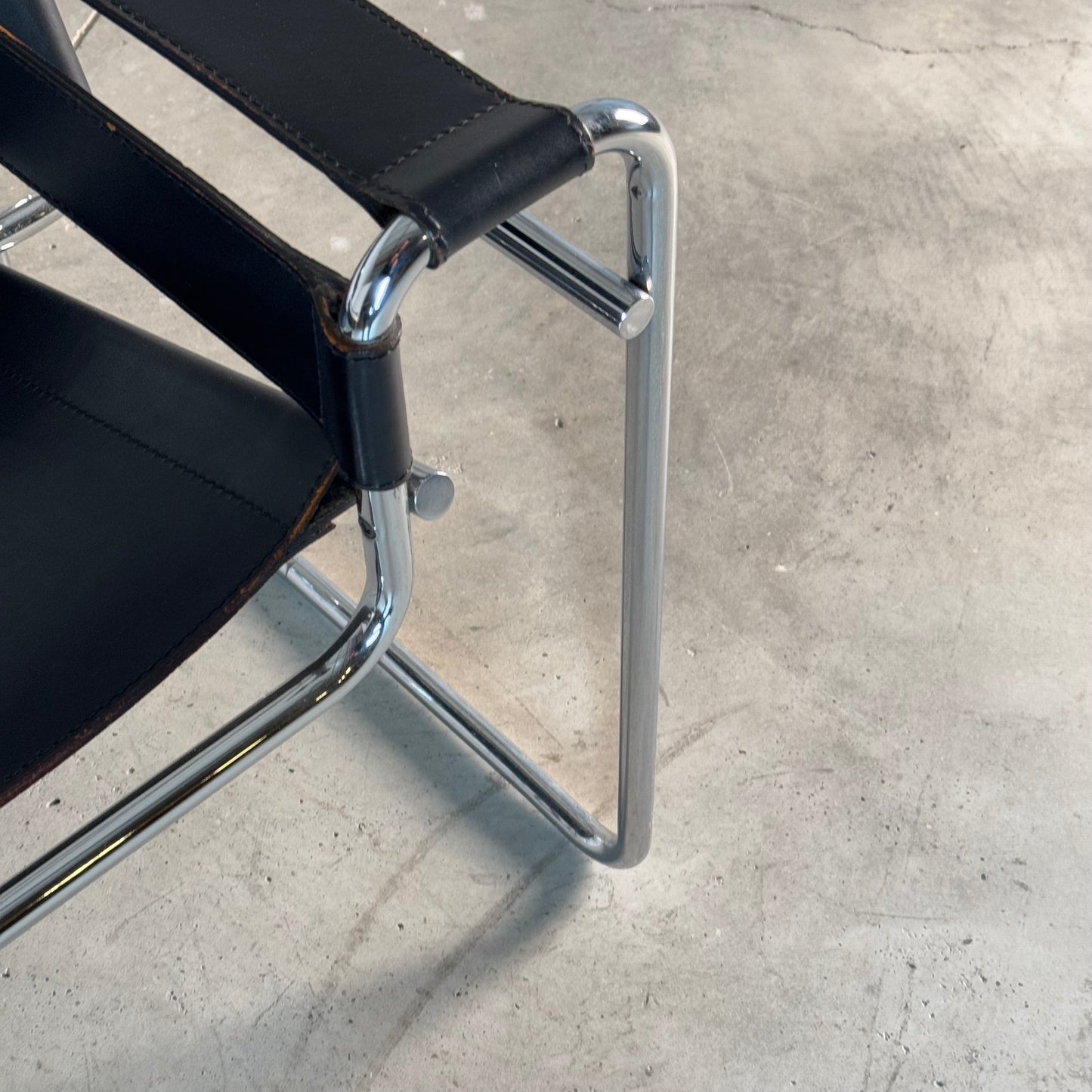 Marcel Breuer Wassily Chair for Gavina, Bauhaus Icon in Leather, 1960s Chairs