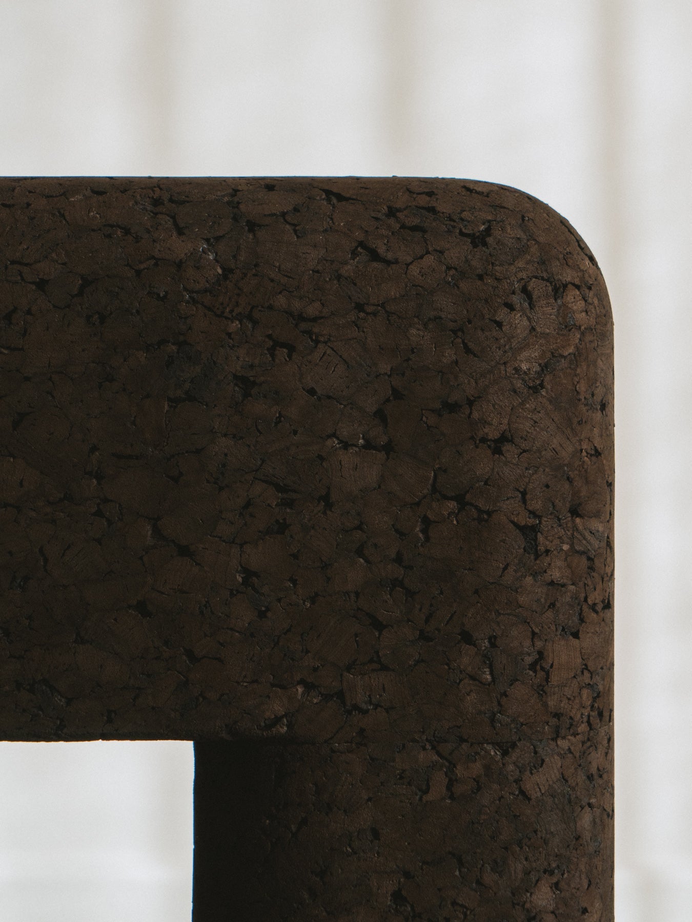 Marcello Black Cork Stool / Side Table End Tables