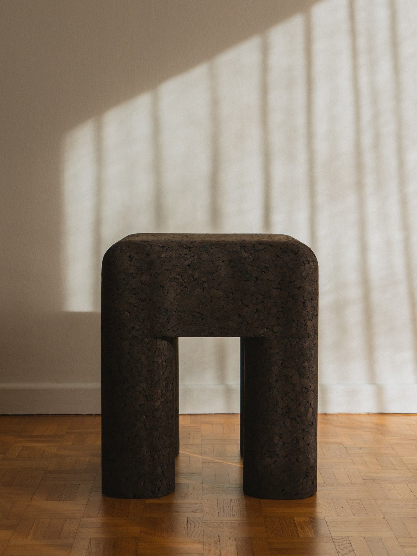 Marcello Black Cork Stool / Side Table End Tables