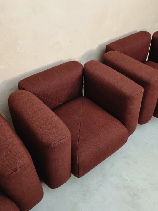 Marius & Marius 3-Piece Armchairs Designed by Mario Marenco for Arflex Chairs