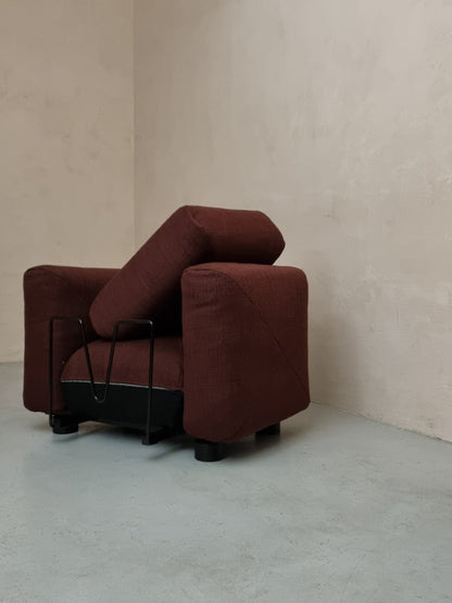 Marius & Marius 3-Piece Armchairs Designed by Mario Marenco for Arflex Chairs