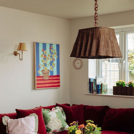 Matilda Rattan Pendant Shade - Small Lamp Shades
