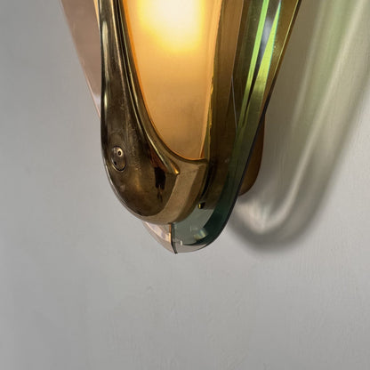 Max Ingrand for Fontana Arte, Rare Pair of Large Sconces, Italy, 1955 Sconces
