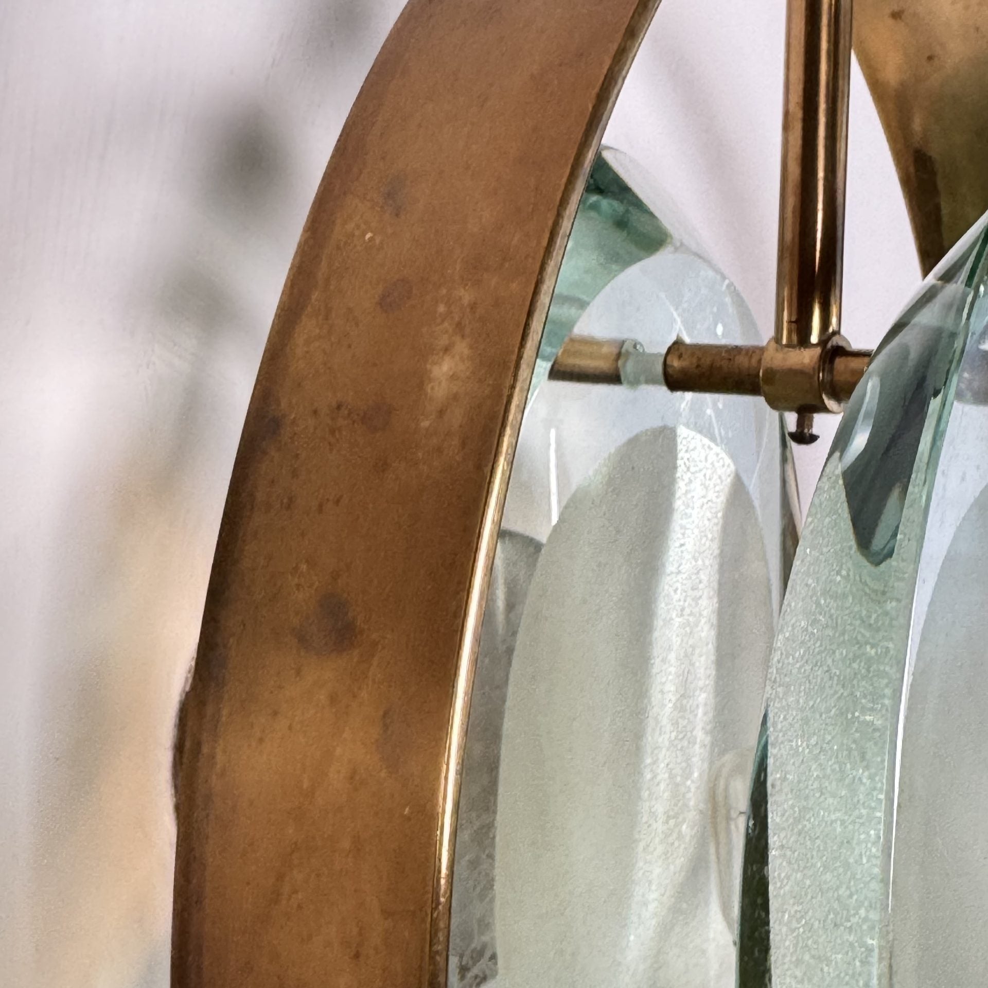 Pair of "Micro" Lamps by Max Ingrand for Fontana Arte, 1950s Sconces