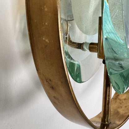 Pair of "Micro" Lamps by Max Ingrand for Fontana Arte, 1950s Sconces