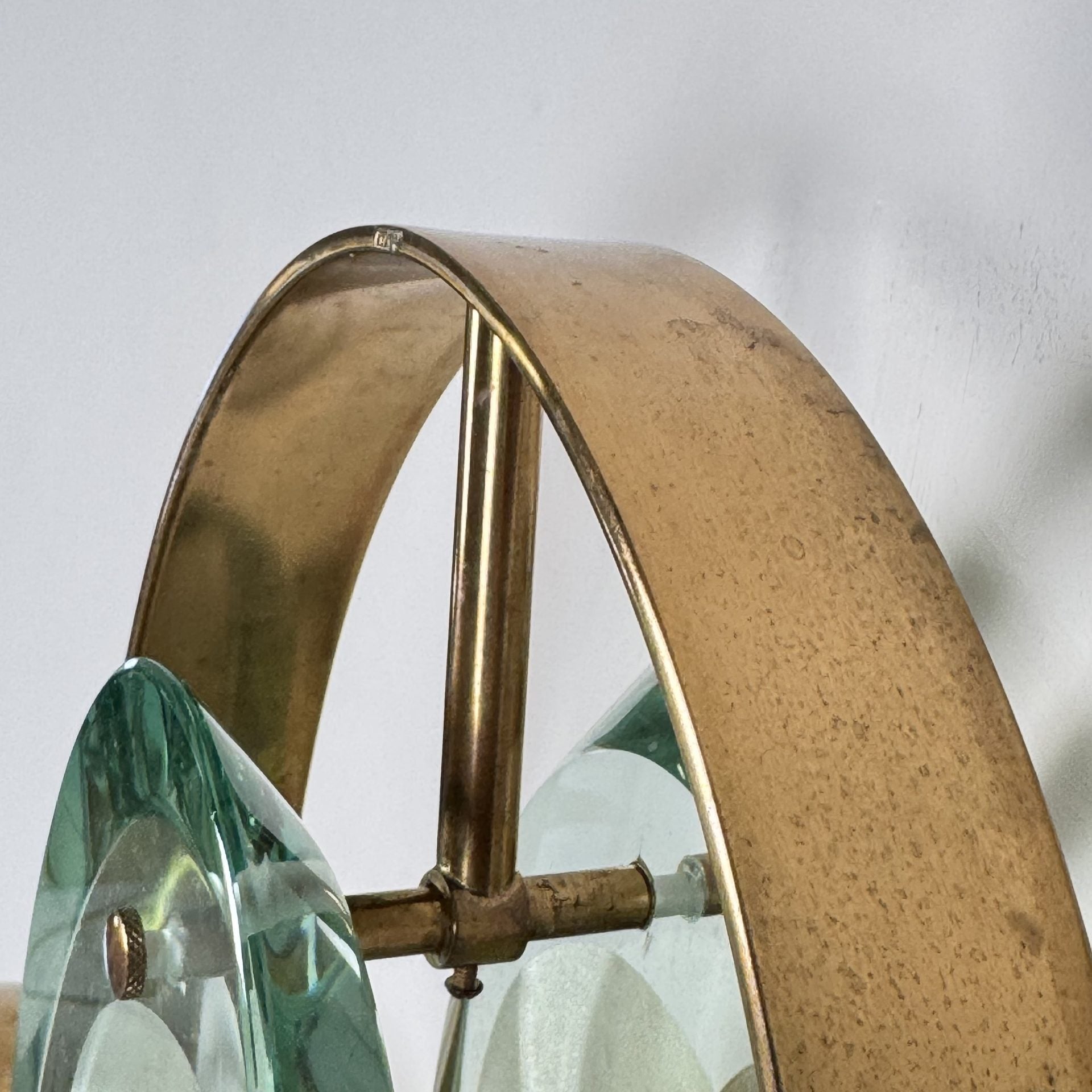 Pair of "Micro" Lamps by Max Ingrand for Fontana Arte, 1950s Sconces