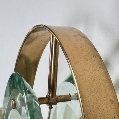 Pair of "Micro" Lamps by Max Ingrand for Fontana Arte, 1950s Sconces