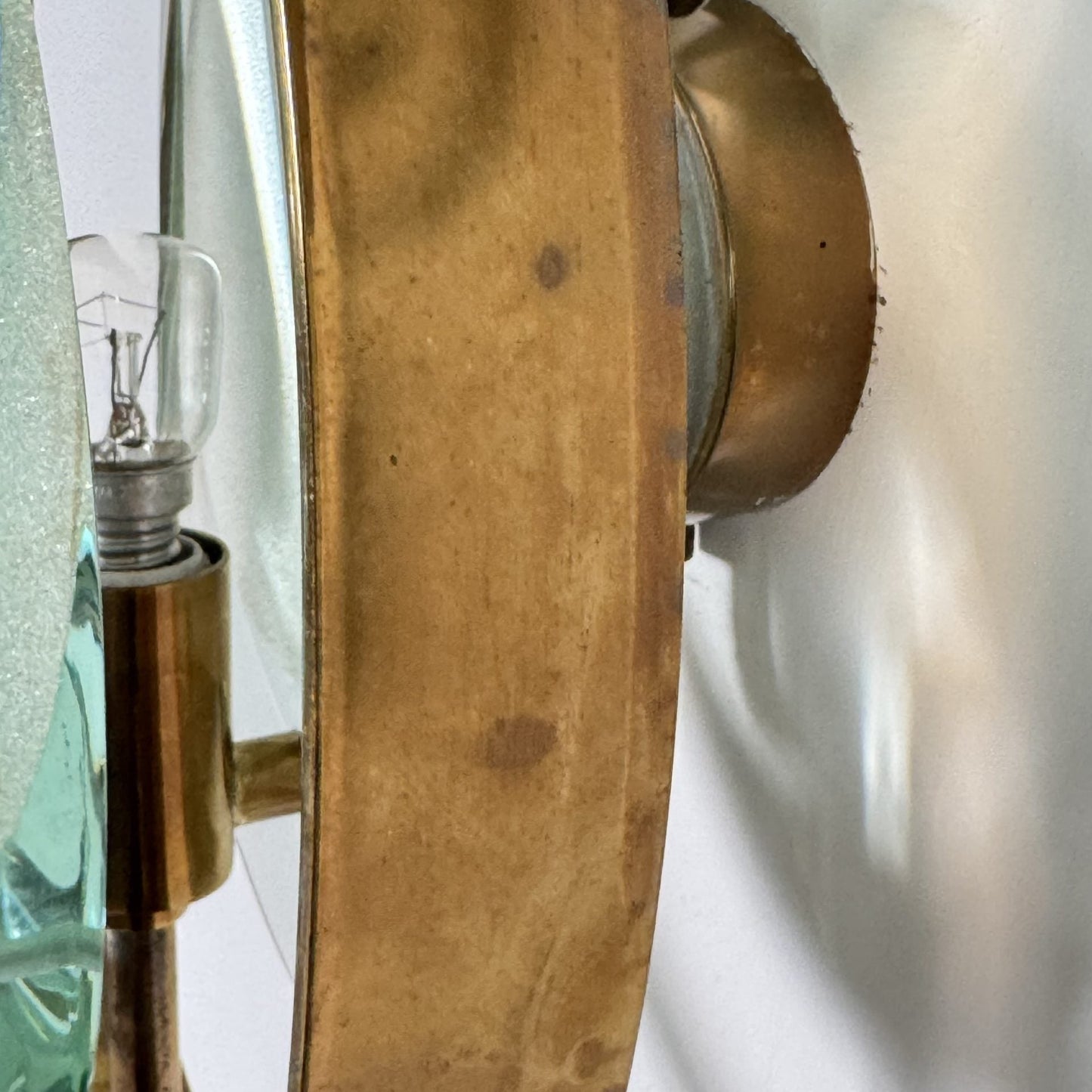 Pair of "Micro" Lamps by Max Ingrand for Fontana Arte, 1950s Sconces