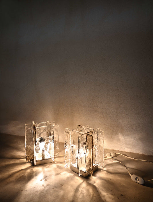 Mazzega Table Lamps by Mazzega, Italy, 1970s Table Lamps