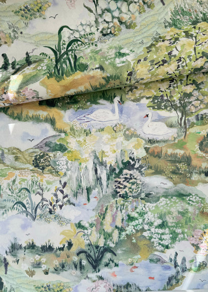 Meadow Wallpaper Linden - Artist Series by Laura Chautin Wallpaper