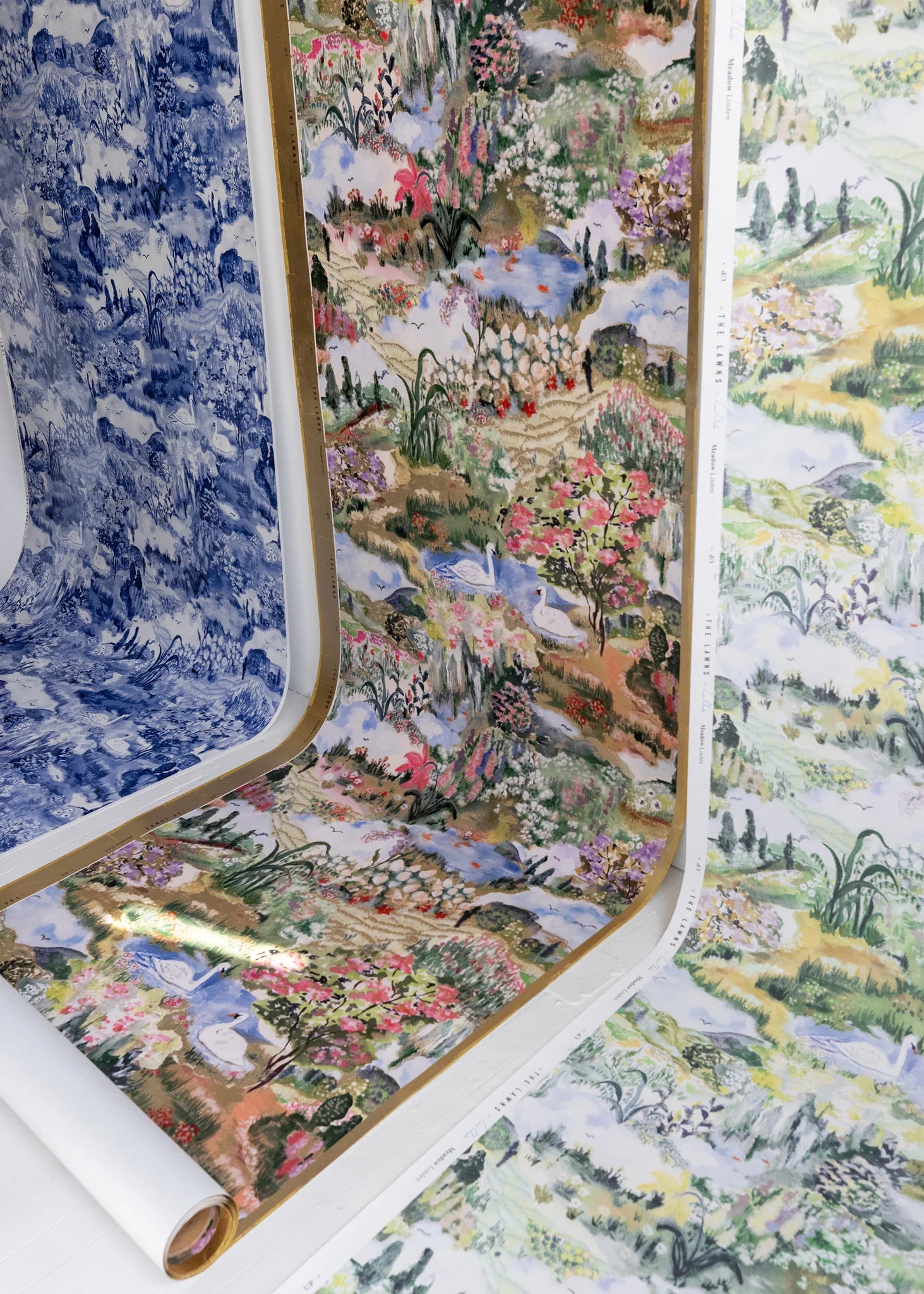 Meadow Wallpaper Linden - Artist Series by Laura Chautin Wallpaper