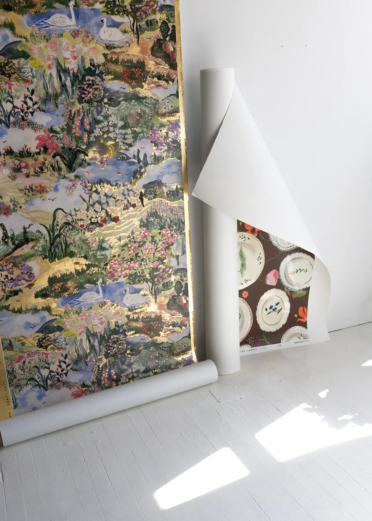 Meadow Wallpaper Linden - Artist Series by Laura Chautin Wallpaper