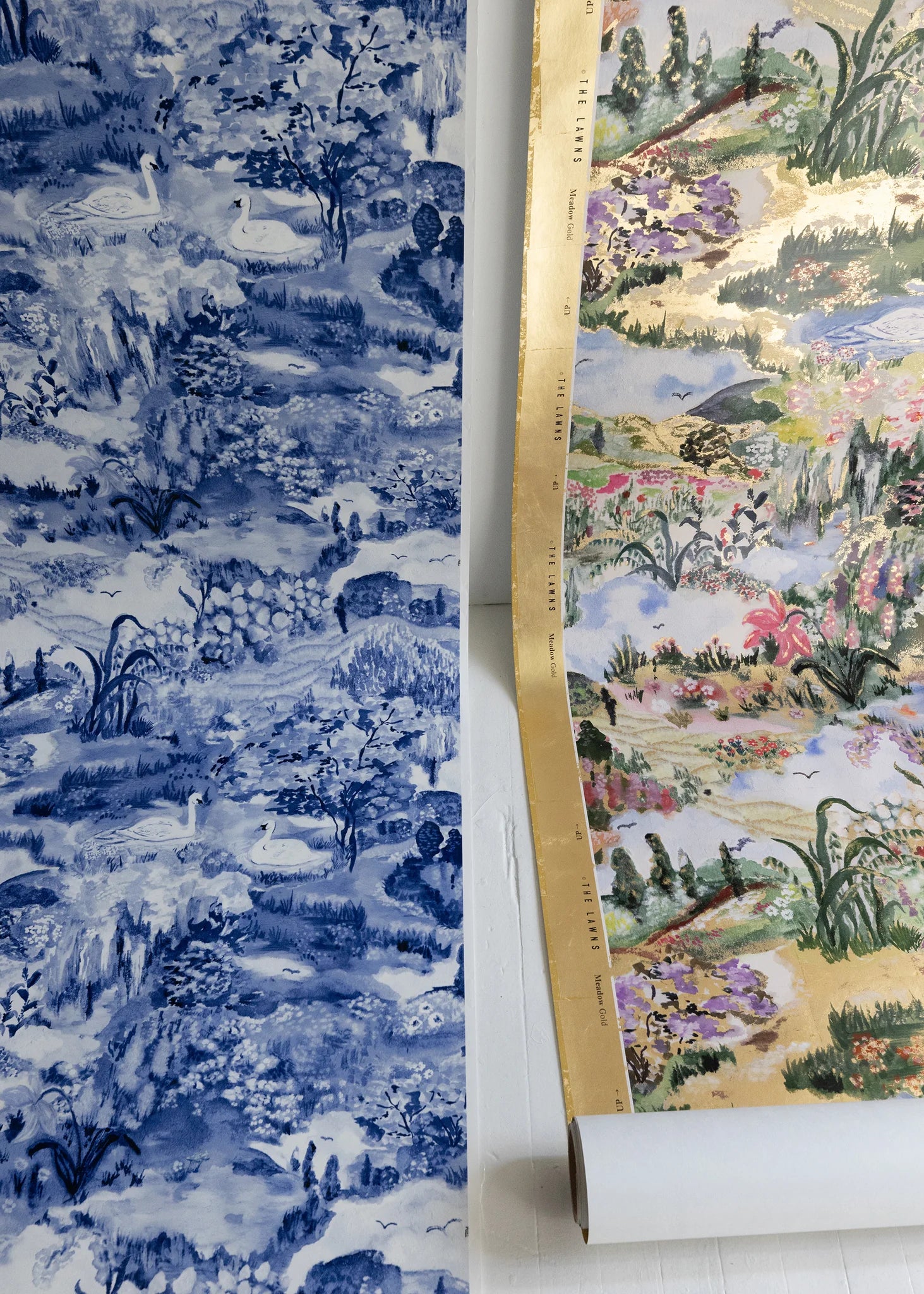 Meadow Wallpaper Linden - Artist Series by Laura Chautin Wallpaper