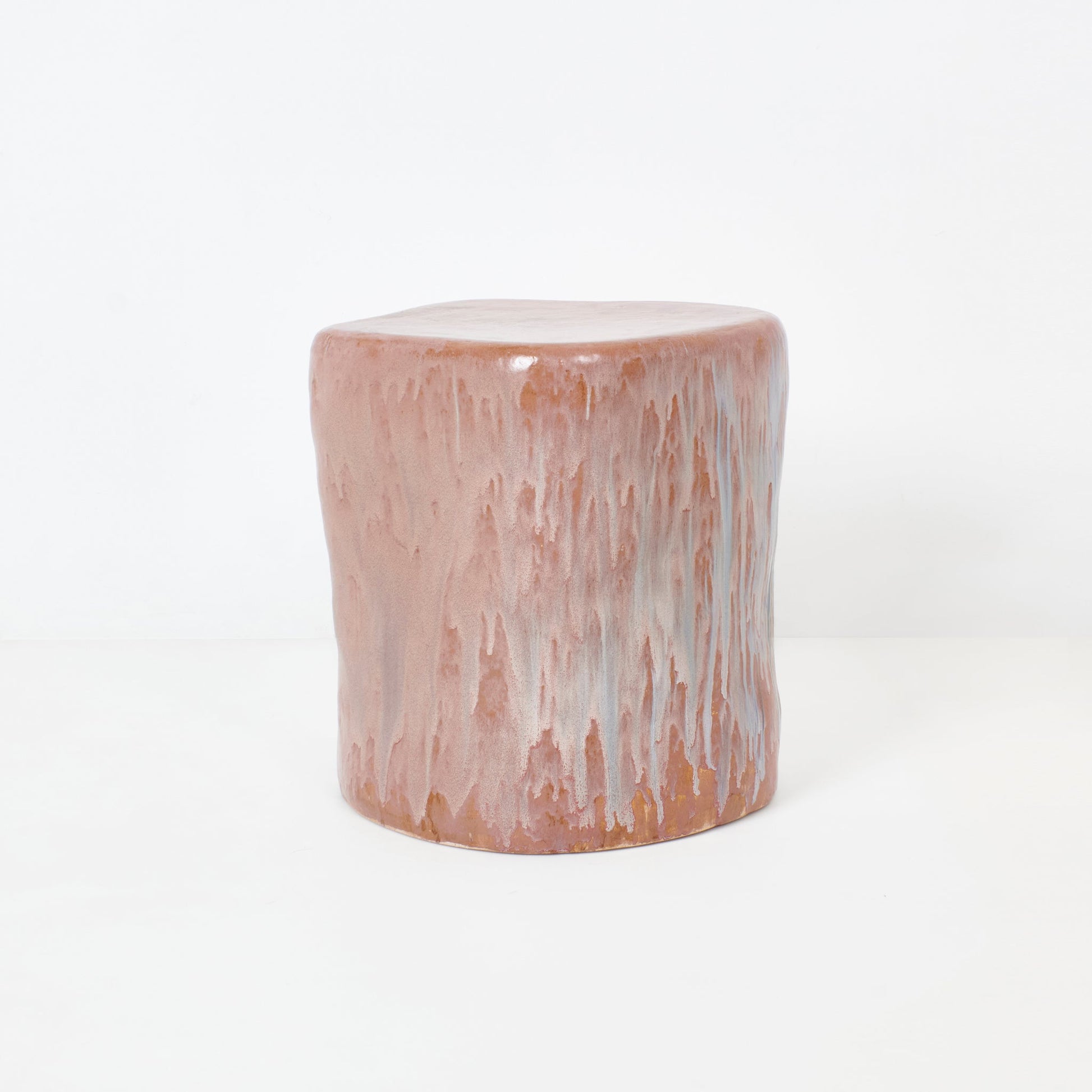 Medium Ceramic Side Table in Petri Pink End Tables